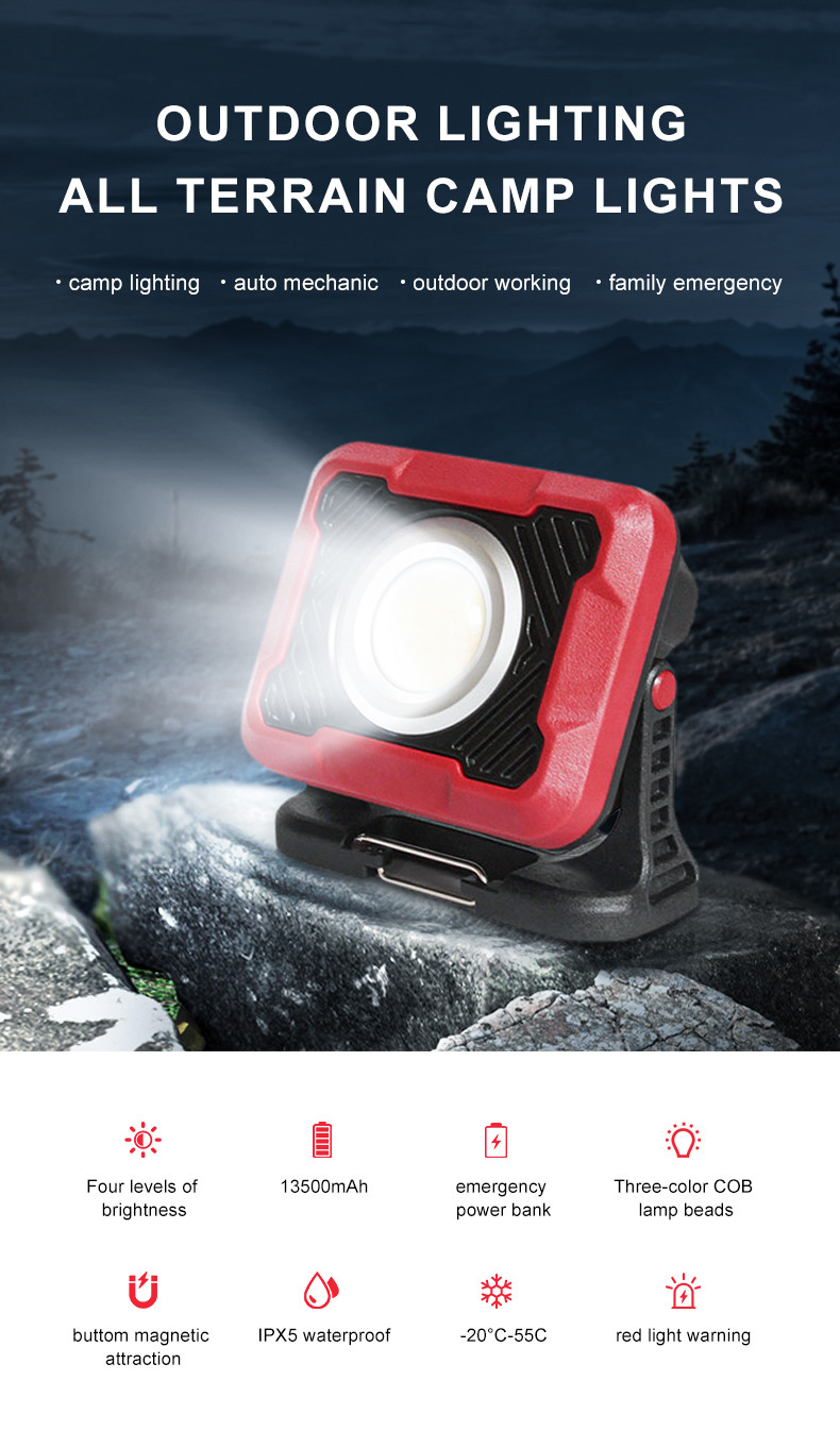 Super Bright Portable Survival Led Camping Light High Power 15w Lamp For Outdoor