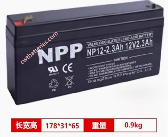 NP12-2.3 12V 2.3Ah Vrla Battery Rechargeable Sealed Lead Acid Battery New Original
