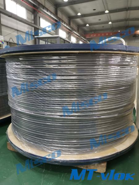 Cheap BA Surface Nickel Alloy Steel Tube , Nickel Alloy Tubing 12.7x1.65mm Alloy 825 / N08825 for sale