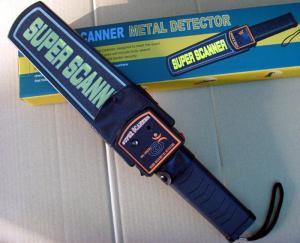 Quality 22KHz 65mm Black Metal Detector Body Scanner More Than 40 Hours wholesale