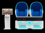 Game Project Virtual Reality Arcade Machine 9d VR Egg Cinema With 2 Seats