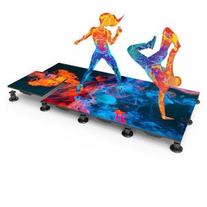 Quality P1.9 COD Interactive Dance Floor LED Display Die-casting Cabinet With Glass Mask wholesale