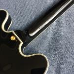 Hollow Body Jazz Electric Guitar in Black
