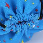 Blue Sports Drawstring Bags Personalized , Small Promotional Drawstring