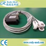 4 Leads 6 Leads Wires Snap ECG Lead Cable Compatible For