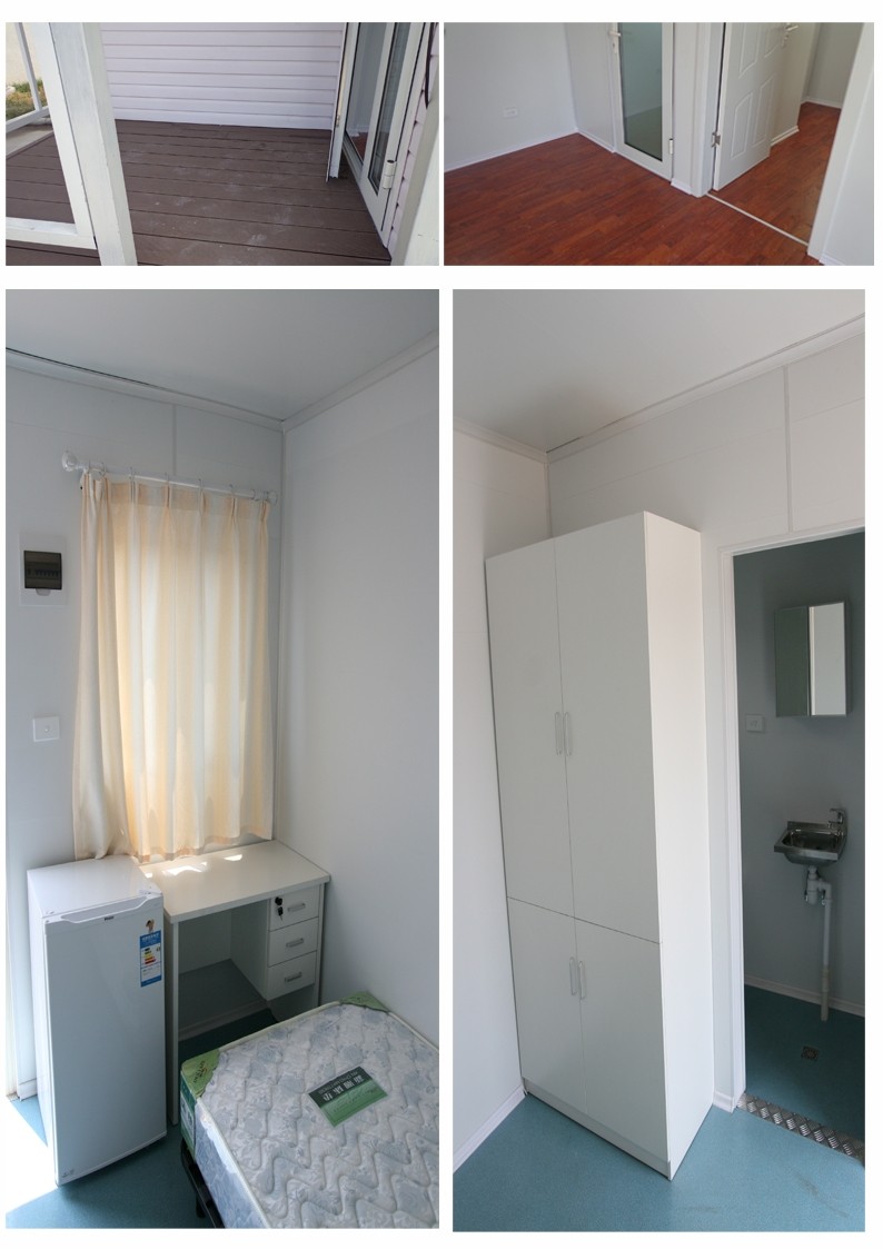 White Eco Friendly Prefabricated Mobile Homes / Light Steel Log Mobile Homes