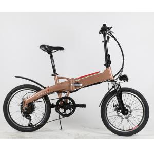 Quality Triplefold Lightweight Folding E Bike 20 Inch 15-30 Miles Range wholesale