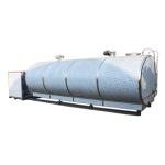 Horizontal 20000L Milk Cooling Tank AISI Stainless Steel