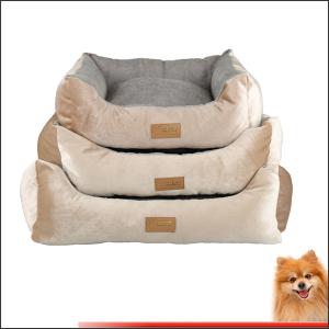 Quality pet beds for dogs Stripes short plush pp cotton pet bed china factory wholesale