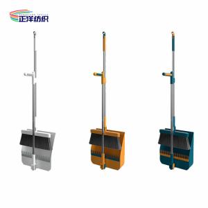 Quality 36&quot; Small Broom Dustpan Stainless Steel And PP Material Standing Dustpan Set wholesale