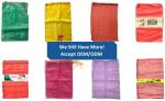 50*80 Circular Mesh Bag for Onion Hdpe Material 20kg Net Bag L-sewing and Mouth