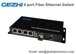 Quality 6 Port Fiber Ethernet Switch 4*RJ45 UTP port 2*Fiber port Media Converter wholesale
