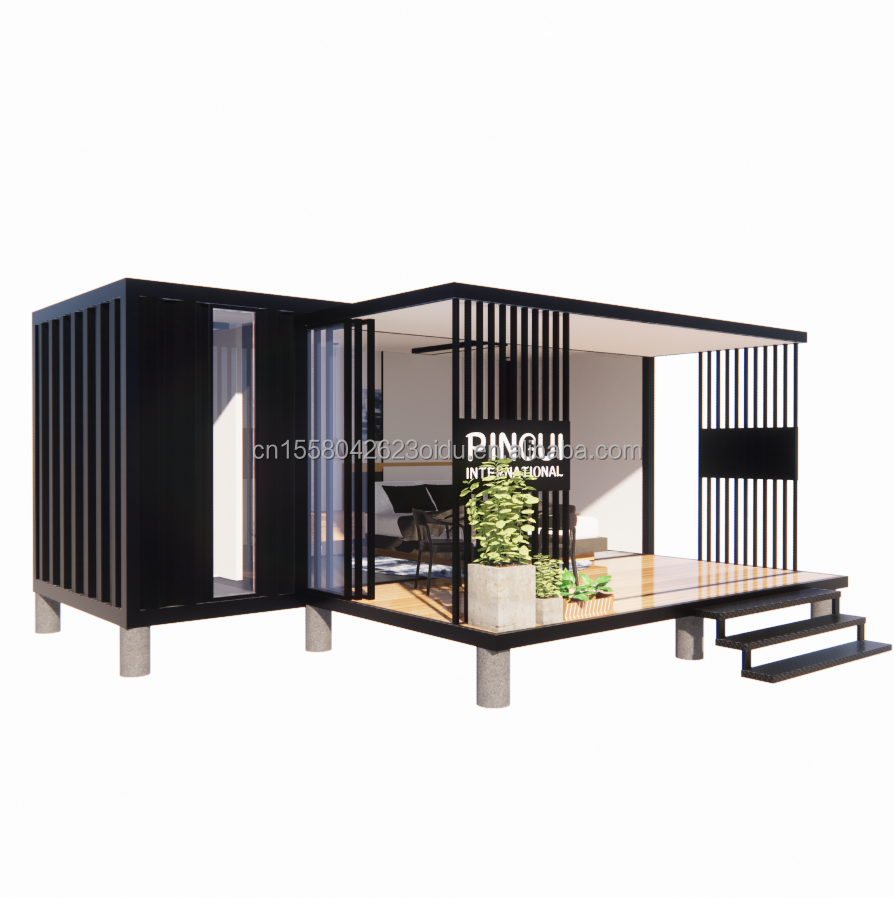 Finished Product 20ft Pop-up Container House with Customized Color and 50/75/100mm Wave Sandwich Panel