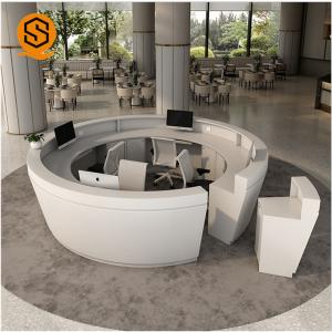 Quality ISO9001 Approved Airport Reception Desk Round Reception Table wholesale
