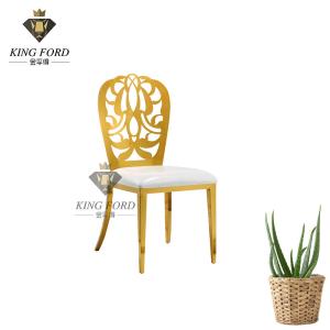 Quality OEM ODM Fire-Proof Dining Room Stainless Steel Chairs 7kg wholesale