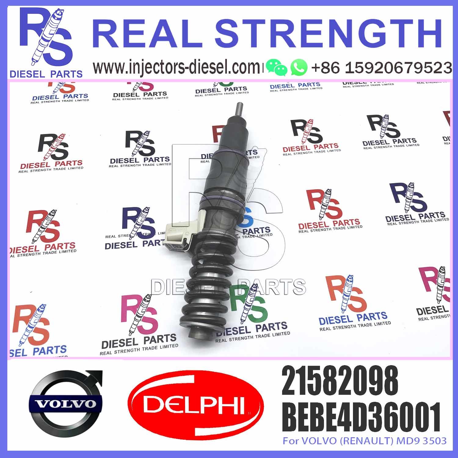 21582094 BEBE4D35001 Diesel Fuel Injector For VOL-VO TRUCK RENAULT 11LTR EURO3 LO E3.18 7421582094 21644596 85003948