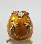 Luxury Faberge Easter Eggs Faberge-Egg Hand Painted Jewelry Trinket Box Gift for