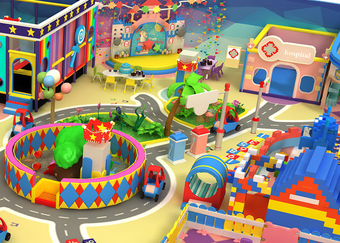 Kids Soft Indoor Play Area 480 M² Toddler Indoor Play Equipment For Business