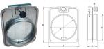 Metal Connect Fittings Blast Gate 100mm For Dust Collection