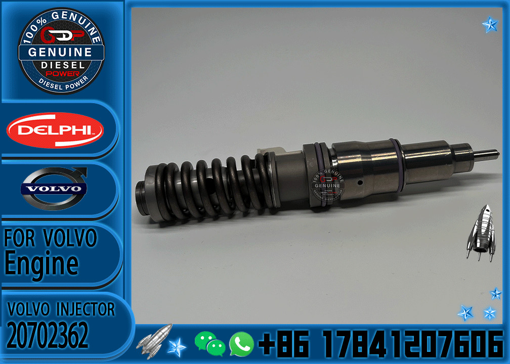 Injector 20702362 Mp7 MP8 Truck Parts 20547351 20708597 20747787 Engine Common Diesel Rail Fuel Injector