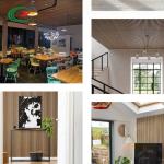 Fireproof Nontoxic Interior Timber Slat Wall , Multipurpose Wooden Acoustic