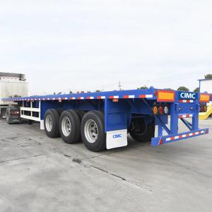 Quality 50mm Kingpin 60T 3 Axle 40Ft Flatbed Container Trailer wholesale