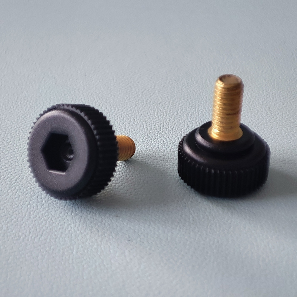 M4X8MM Brass Knurled Thumb Screws Hand Tighten / Hand Spin Grade 4.8 8.8 10.9