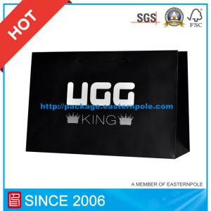 Quality Custom Black Paper Shopping Gift Bag wholesale