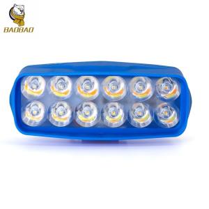 Quality 12W White Yellow Flash Plastic LED Blue Casing LED Light For Motorcycles wholesale
