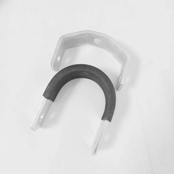 Q235 Electro Galvanized TPE Cushioned Pipe Metal Conduit Clamps SS316 Stainless