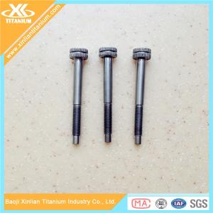 Quality Gr5 knurling head titanium screws and bolts wholesale