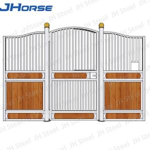 Quality Powder Coated Horse Stall Panels , Horse Barn Stalls Steel Pipe Material wholesale