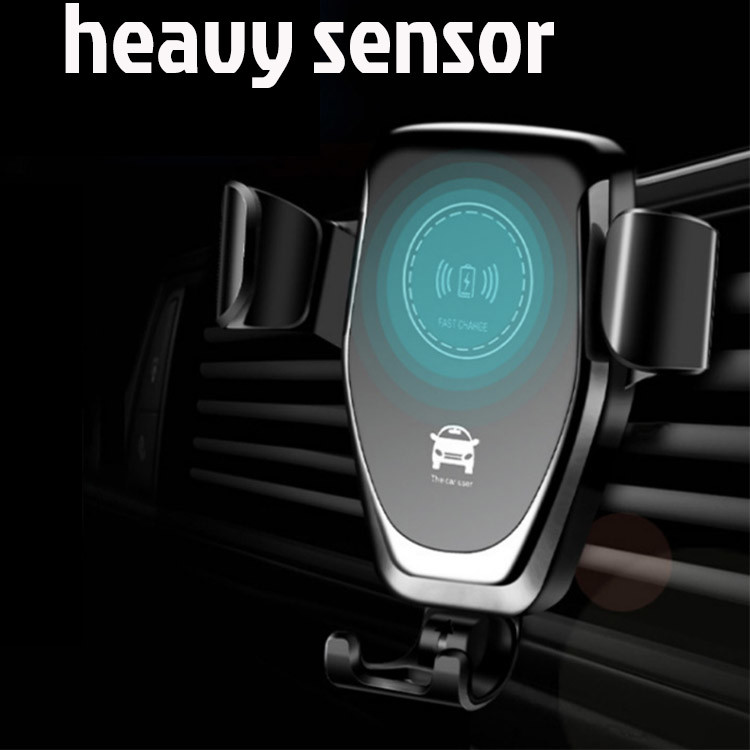 10W Qi Standard Phone Holder Car Wireless Charging