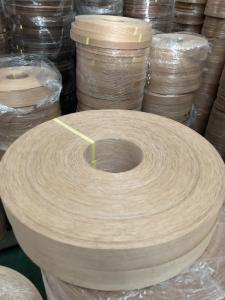 Quality Customized Edge Sealing Strip Natural Veneer Black Walnut White Oak Leather Covered Edge Sealing 0.5mm Wood Edge Banding wholesale