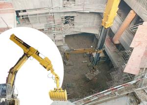 Quality OEM Strong Hydraulic Excavator Arm Telescopic Boom Extends Up To 32 Meters wholesale