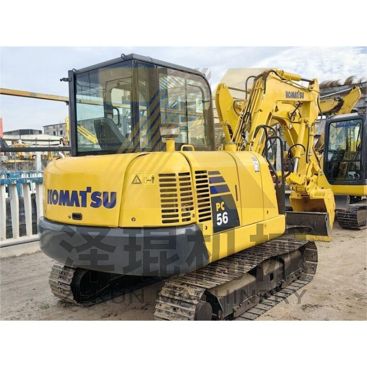 Secondhand Komatsu PC56 Excavator with 0.2m3 Bucket Capacity and 0-2000 Working Hours