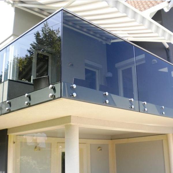 Cheap 12MM 6+6MM Tempered /Laminated Modern Glass Railing For A Clear And Safe View for sale