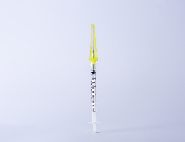 Luer Lock Type 1ml Disposable Safety Syringe With 16G-30G Needle