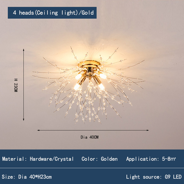 Dandelion Ceiling Light Living Room Kitchen Decor Firework Snowflake Ceiling light(WH-MA-168)