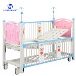 Double Cranks Multifunction Babies Medical Crib Stainless Steel Kids Hospital