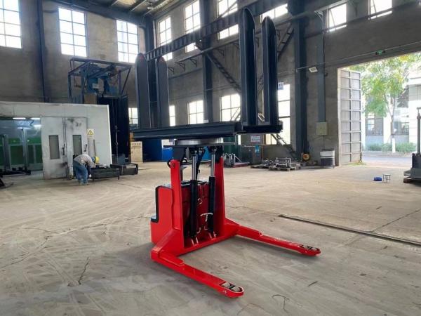 Paper Flipper Electric Pallet Stacker Forklift Truck Upwards And Horizontal