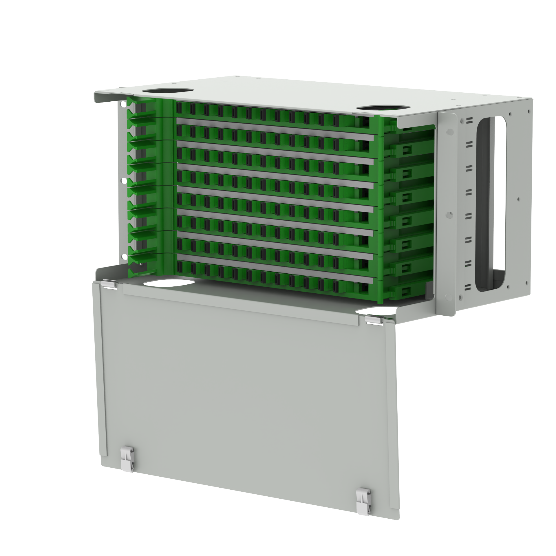 Data Center Fiber Optic Equipment 96 Port SC Type Optical Fiber Distribution Patchpanel 5