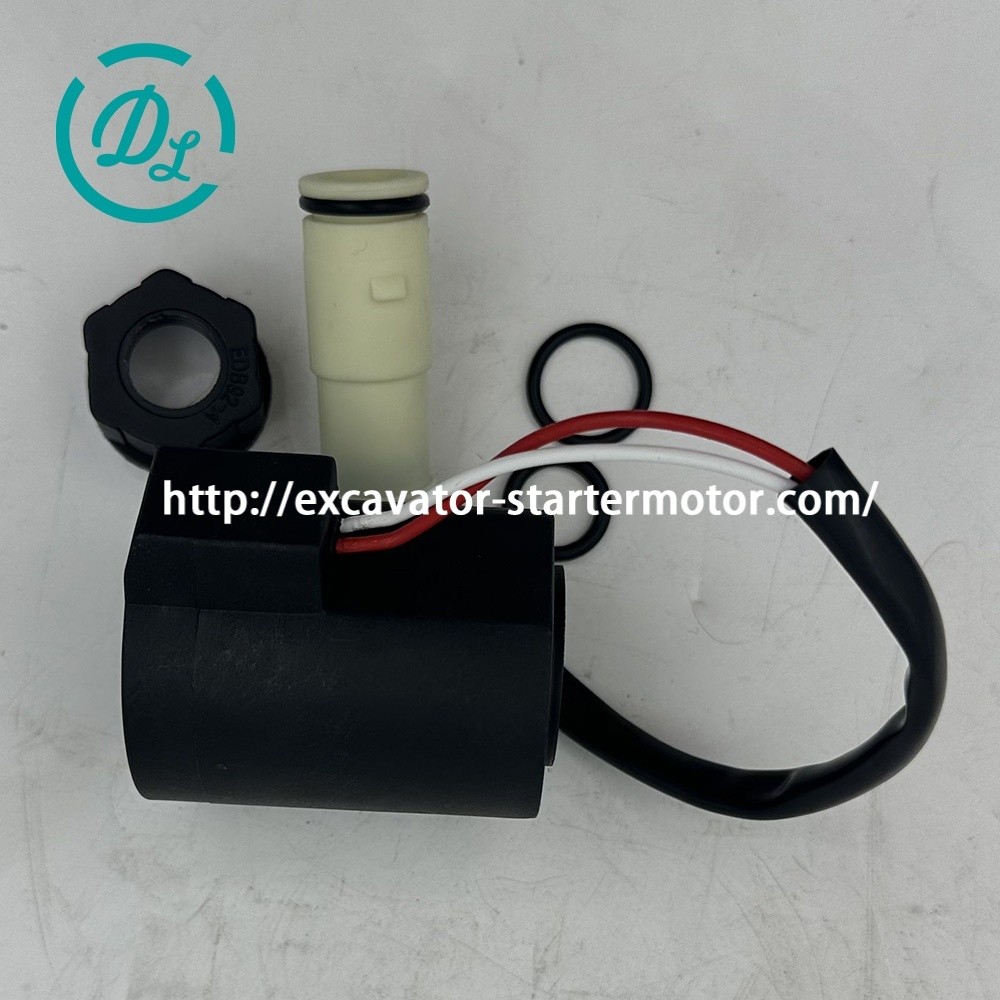 24V Solenoid Valve Coil EC210B 14550884 14527267 Excavator Spare Parts