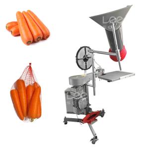 Quality Semi Automatic Carrot Net Bag Packing Machine Garlic Onion Ginger Net Bag Packing Clipping Machine wholesale