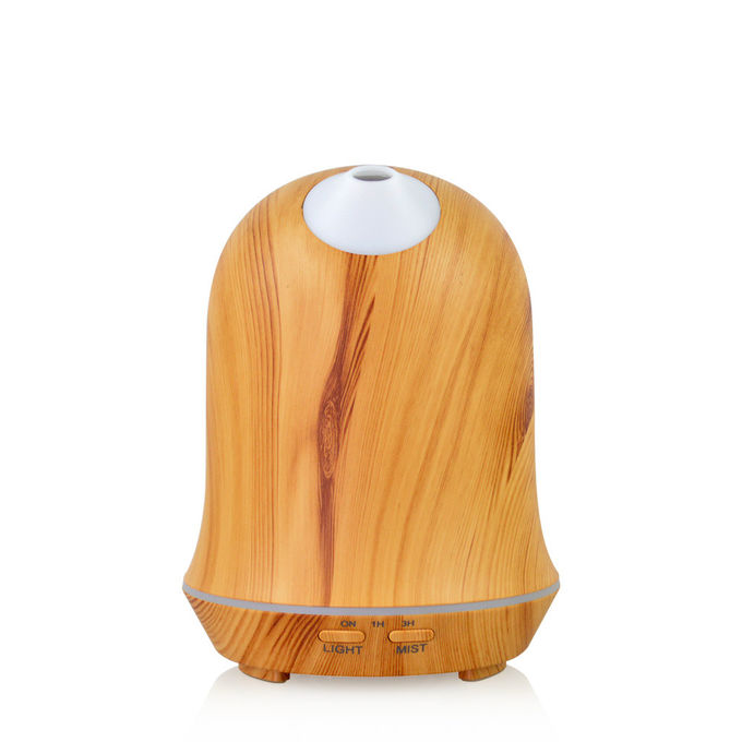 7 Color LED Light Changing Wood Grain Cool Mist Humidifier