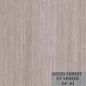Quality Apricot Silver Wood Veneer Wallpaper Engineered Vertical Grain wholesale