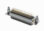 44 Pin D Type Female Connector Double Row PBT Material ISO9001 Approved