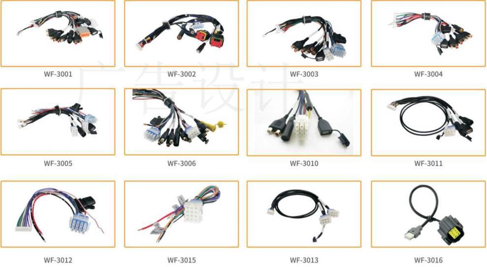 1m Hsd Lvds Cable Z 4 Pin + 2 Pin Female to Female Car Video Extension Right Angle Lvds Cable for BMW