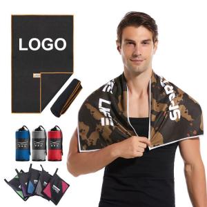 China Sports Microfiber Gym Towel Custom Printed Towel for Sweat Absorption and Fitness on sale