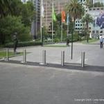 Hot selling automatic stainless steel pneumatic bollard fixed